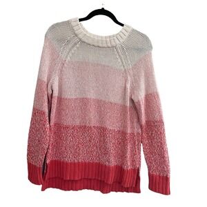 Aerie Womens Medium Pink Ombre Colorblock Sweater #153